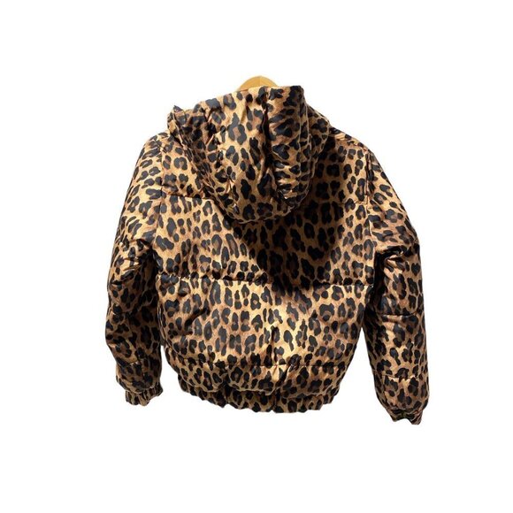 Alice + Olivia Durham Floral Leopard Print Reversible Puffer Jacket - Picture 12 of 12